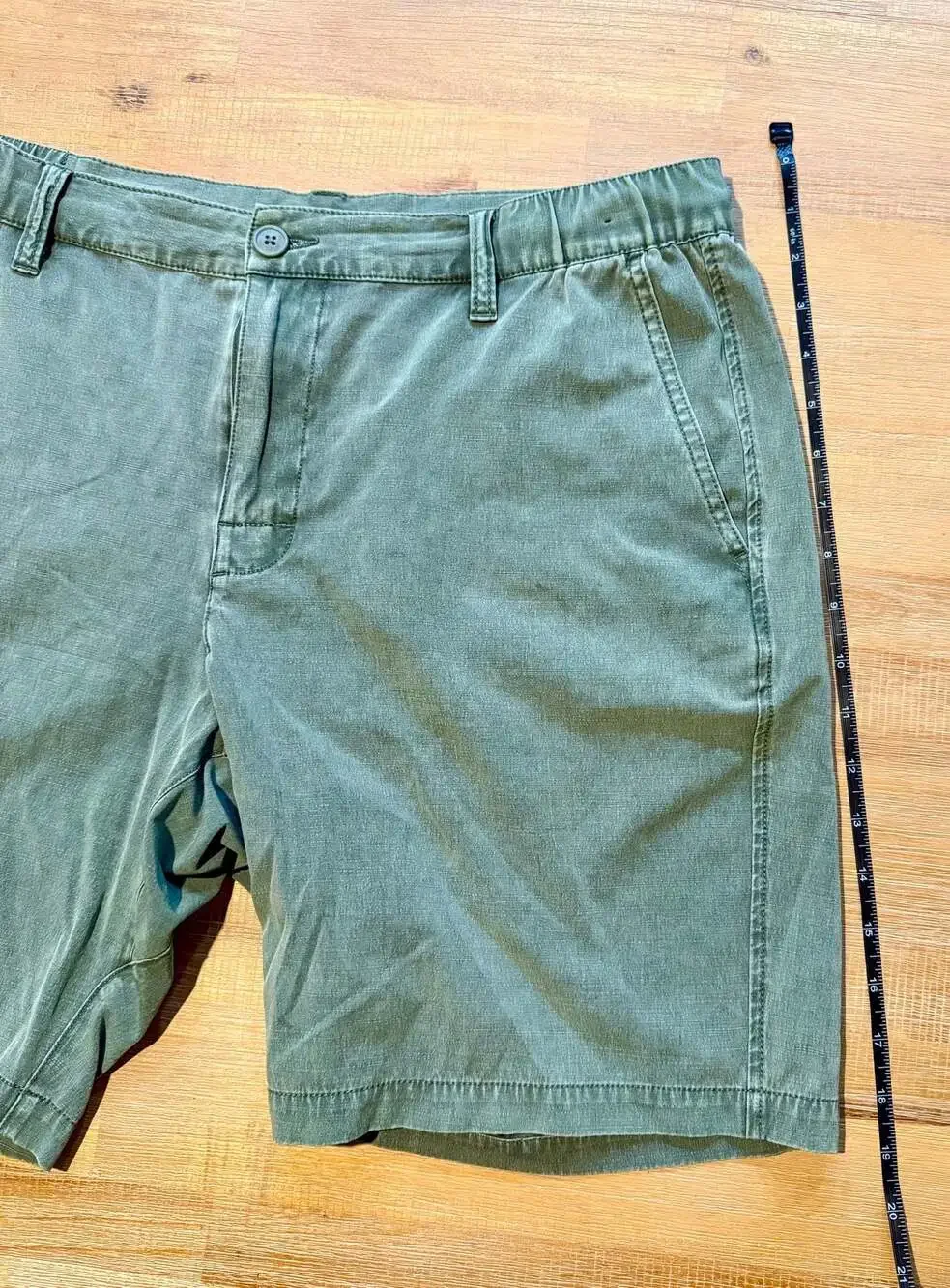 RVCA All-Time Fit Men's Green Chino Shorts Size 34
